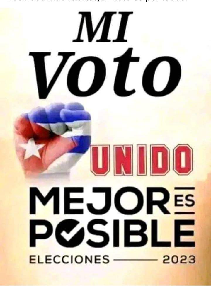ArtecheLiuba's tweet photo. El voto unido por #Cuba, por la Revolución por el pueblo cubano #YoVotoXTodos #MejorEsPosible #MiUniversidadEsMiPaís @LogVanguardia @LogVanguardia @MinfarC @Ucimed_Cuba https://t.co/LSYgjv3EOp