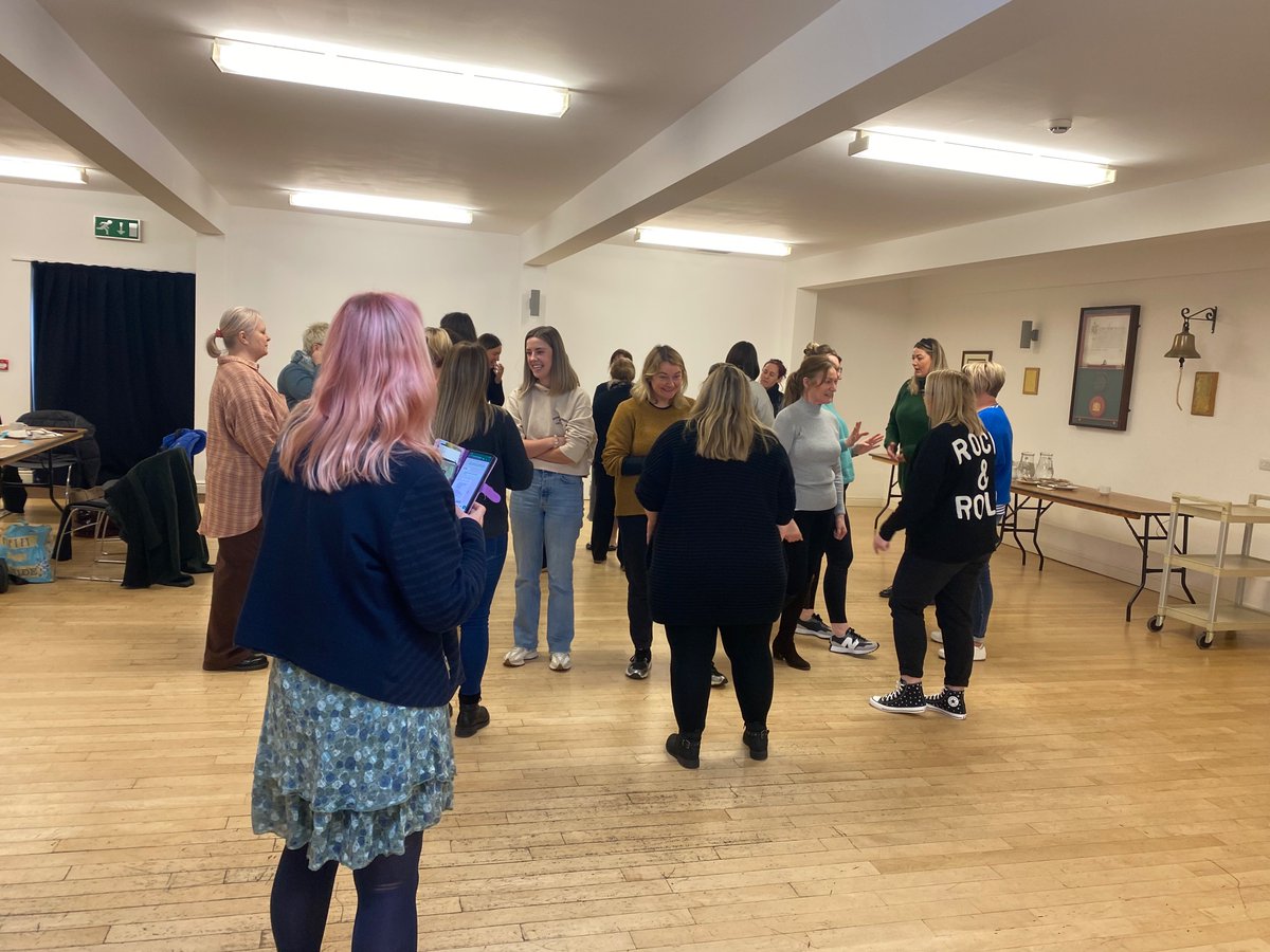 Eamalpass's tweet photo. Away day with Early Supportive Stroke Discharge Service. 
Started the day with mad hatters tea party #liberatingstructures https://t.co/9hjOQ43lpB
