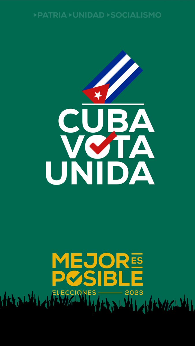 ArtecheLiuba's tweet photo. @MinfarC El voto unido por #Cuba, por la Revolución por el pueblo cubano #YoVotoXTodos #MejorEsPosible #MiUniversidadEsMiPaís @LogVanguardia @LogVanguardia @MinfarC @Ucimed_Cuba https://t.co/WdHrDRG0eq
