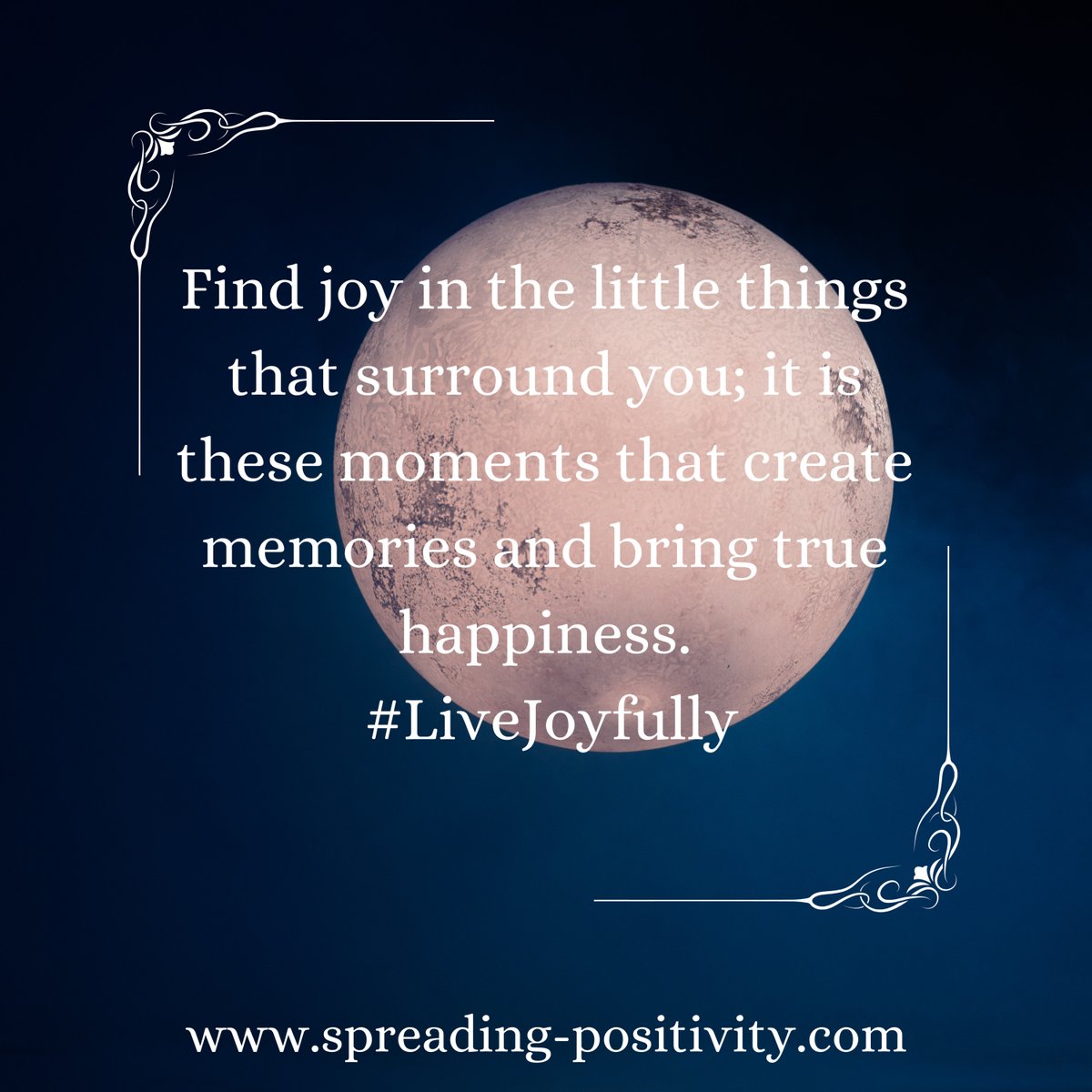 Find joy in the little things that...
#LiveJoyFully #Happiness #DailyQuote #SpreadingPositivity