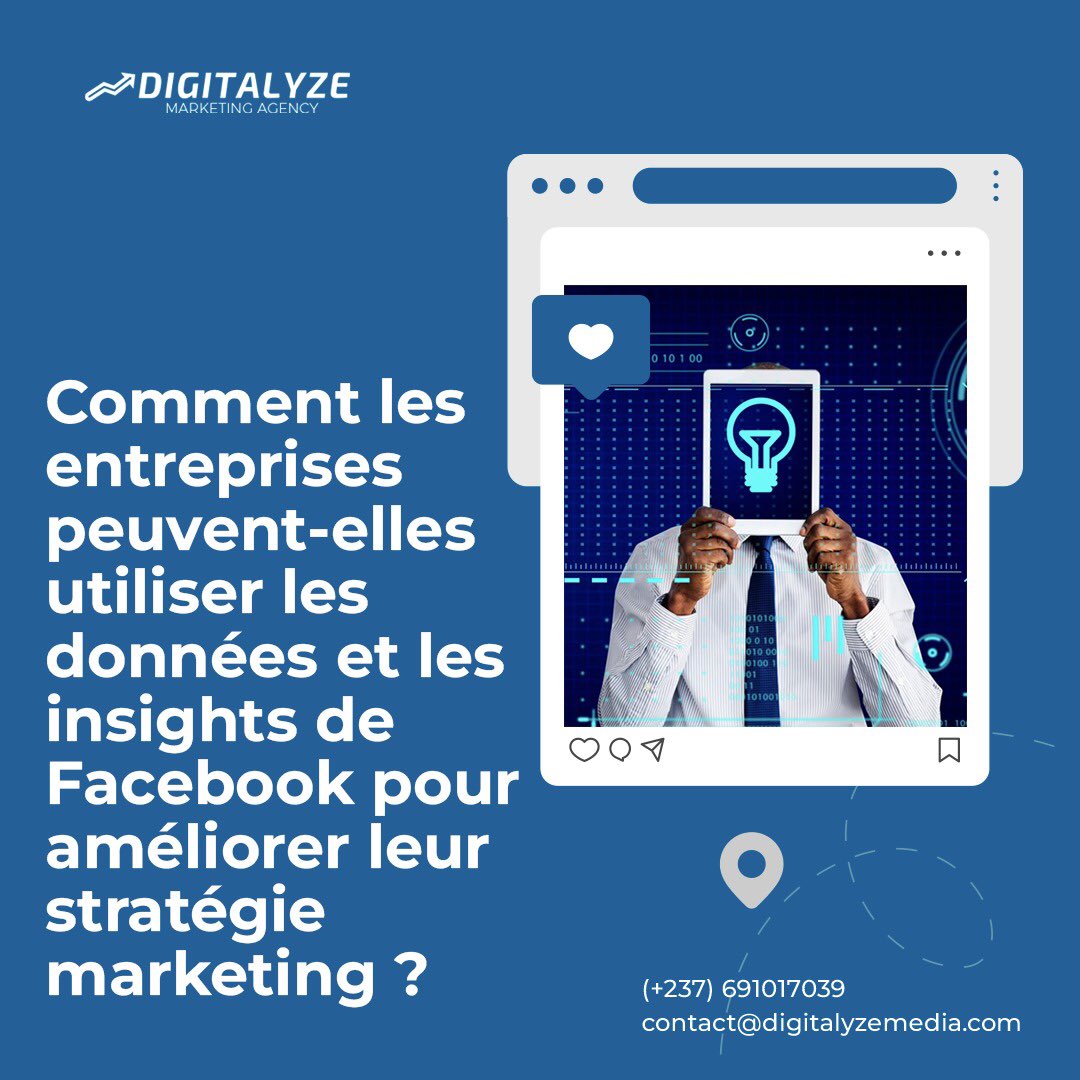 DigitalyzeA's tweet photo. Facebook pour créer des campagnes de remarketing ciblées, en affichant des annonces aux utilisateurs qui ont déjà visité leur site Web ou leur page Facebook. Cela leur permet de rester en contact avec leur audience et de les inciter à acheter.

#digitalmarketing #facebookinsight https://t.co/7JuIZ1QyMT