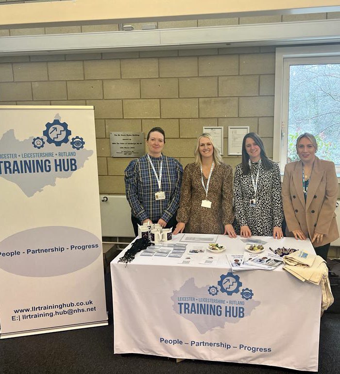 …members of our fantastic LLRTrainingHub team at the East Midlands #ECGP2023 event today, great opportunity for GPs to hear from keynote speakers &amp; participate in interactive workshops
<a href="/HubLincolnshire/">Lincolnshire Training Hub</a> <a href="/NottsAlliance/">Nottinghamshire Alliance Training Hub</a> @hed_hub <a href="/PhilGre36197199/">Phil Green</a> <a href="/jammiestdodgers/">Dr James S Waldron</a> <a href="/EbMulla/">Ebrahim Mulla</a>