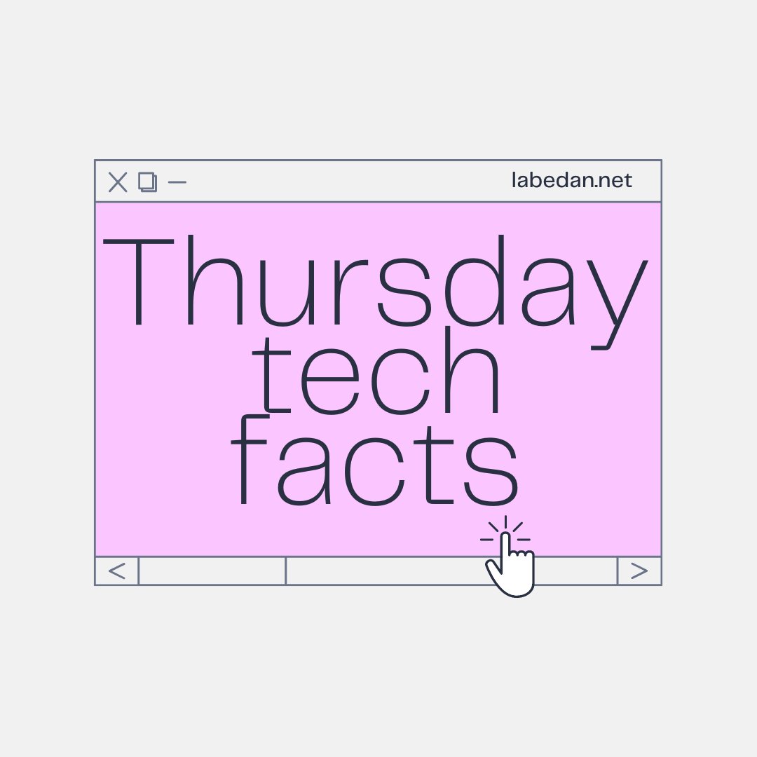 labedan_net's tweet photo. 🚀 NEW SERIES ALERT 🚀 Don't miss our brand new #techfactsthursday series, where we'll be sharing fascinating facts about the world of technology every week. Follow us now to keep up with the latest and expand your tech knowledge! 💡👀

#techfacts #tech https://t.co/OrZREB56Tr