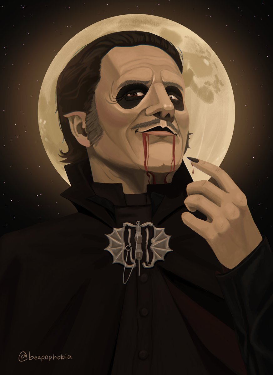 beepophobia's tweet image. Dracopia I love you 🌕🩸 #cardinalcopia #thebandghost #dracopia