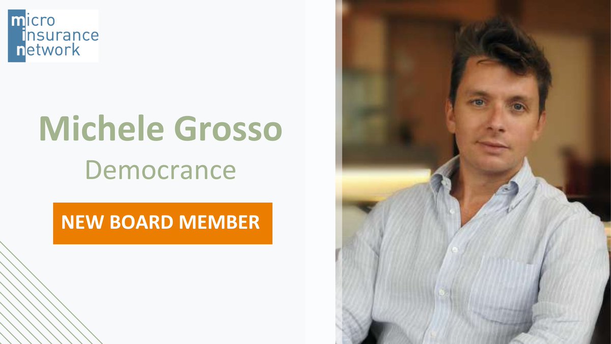 We're thrilled to announce that Michele Grosso @Democrance is joining our Board of Directors, bringing his impressive experience in digital &amp; technological innovation as noted by our Board Chair Lorenzo Chan <a href="/PioneerPH/">Pioneer Insurance</a>. We look forward to working together! microinsurancenetwork.org/press-release-…
