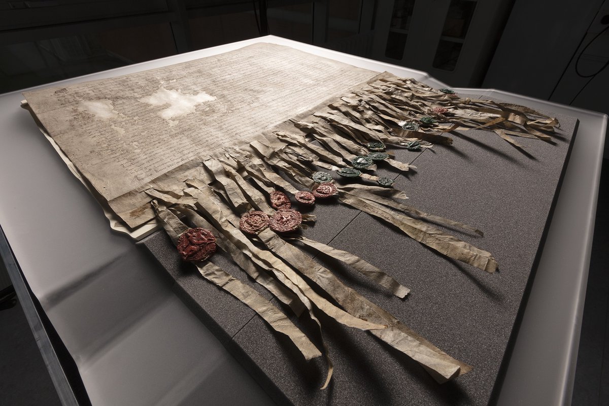 The Declaration of Arbroath is going on display for the first time in 18 years at the National Museum of Scotland 📜🏛️
 
Cared for and preserved by <a href="/NatRecordsScot/">NatRecordsScot</a>, the 703 year-old document will be on show from 3 June – 2 July 2023 nms.ac.uk/declaration 
#DeclarationOfArbroath