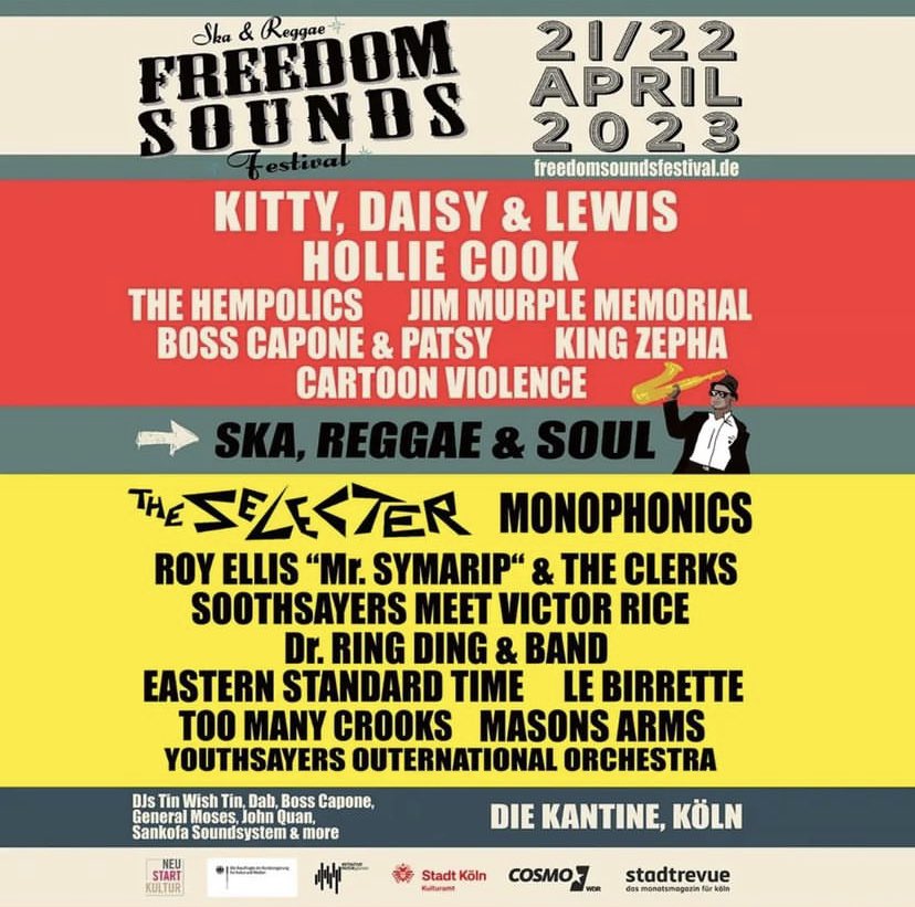 Our next live venture is this April with @holliecookie where we return to Germany for the first time since 2015! @FreedomSounds Köln we’re excited to return! 🇩🇪