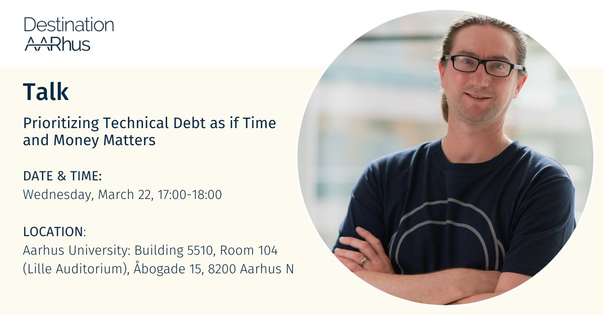 Interested in seeing how easily obtained version-control #data lets you uncover the behavior and patterns of the development organization? 👀👋
Attend our #talk with <a href="/AdamTornhill/">Adam Tornhill</a> on March 22 here in Aarhus: bit.ly/3mujoZS