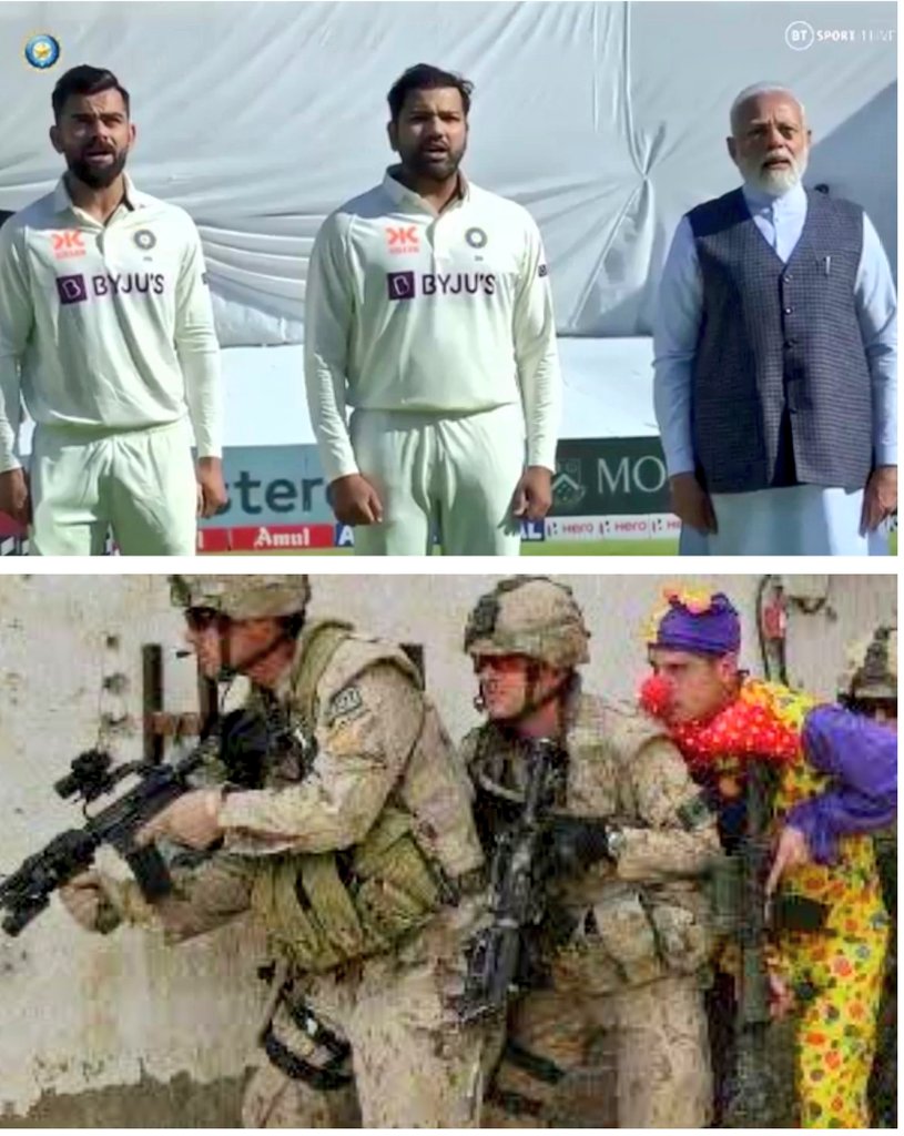 RoflGandhi_'s tweet photo. 😎😎🤡

#INDvsAUSTest https://t.co/lTZwO7R4Fb