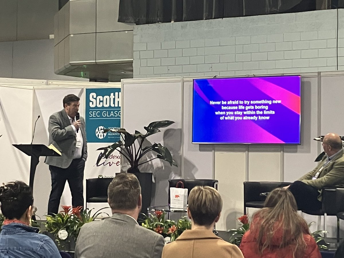 Top tips from David Trotter on delivering amazing experiences: never be afraid to try something new because life gets boring when you stay within the limits of what you already know.