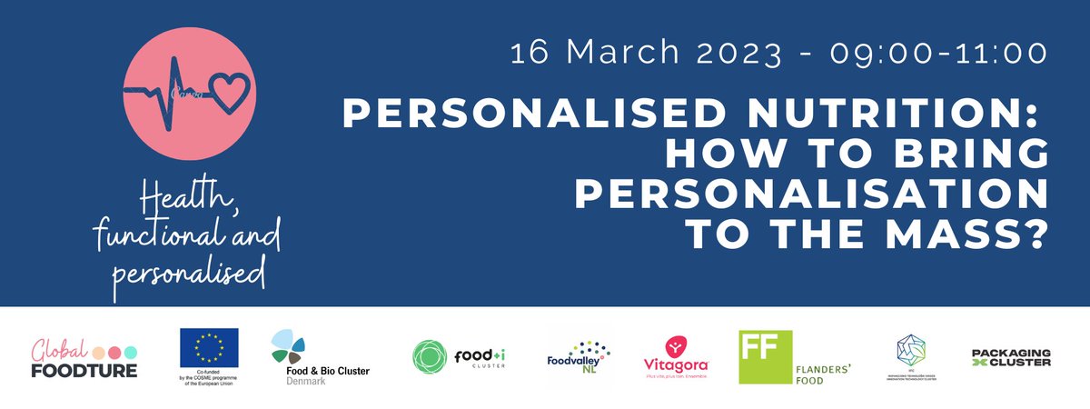 ❗LAST WEEK TO REGISTER❗+200 registered!!
#PersonalisedNutrition. How to bring #personalisation to the #mass?
Do not miss it!! Register here: lnkd.in/d9WG_sx4