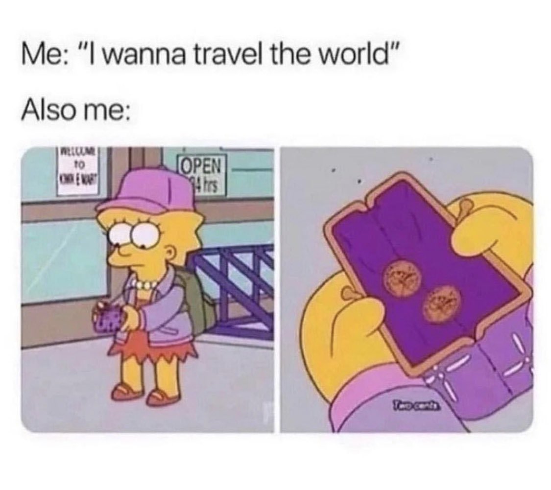 It do be like that sometimes 😩

reply “🌎” if you can relate

.
#DontCancelResell #Buk #travel #travelmeme #traveller #NFT #Web3 #hospitality