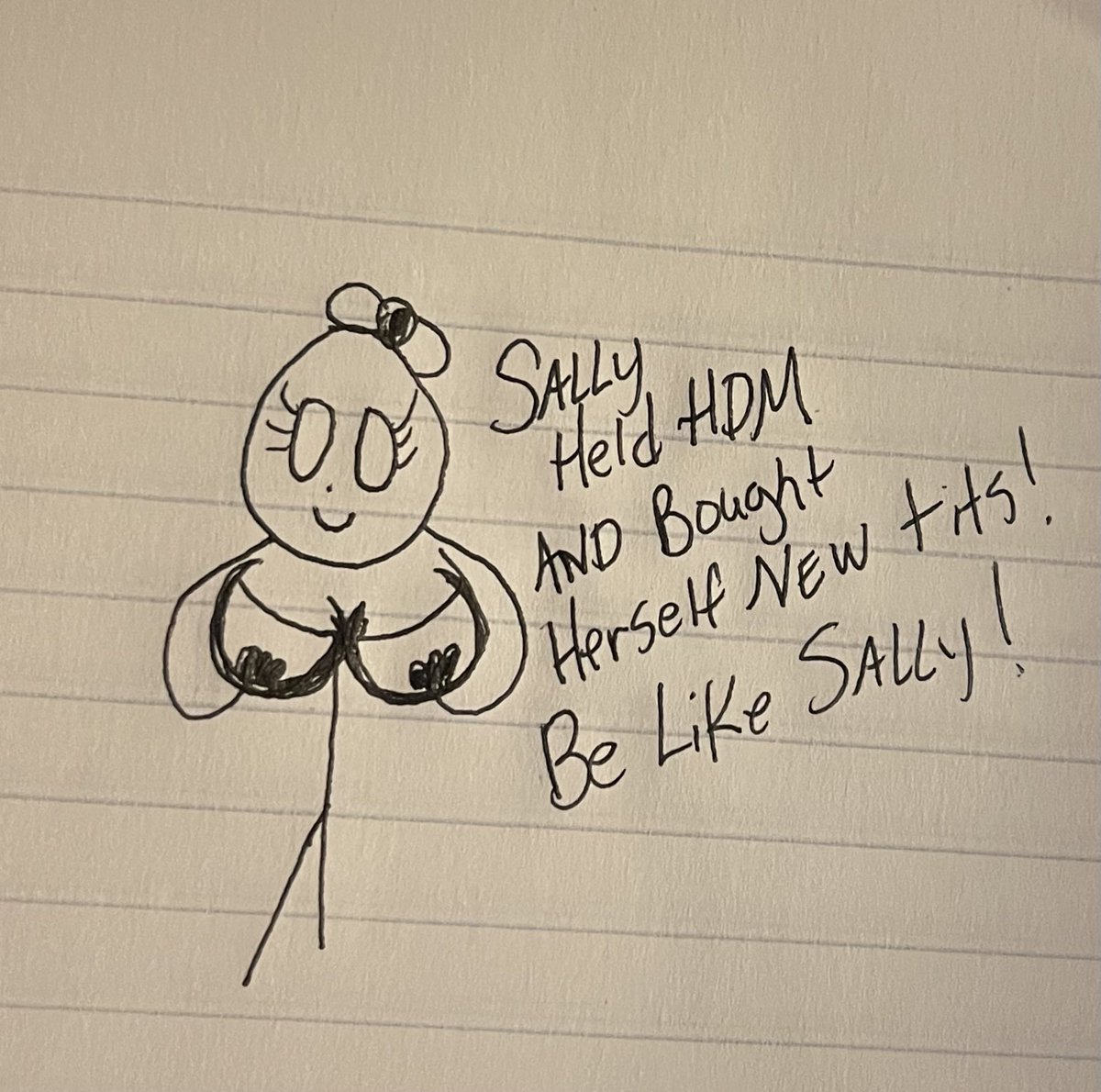 MasterOfGrimm's tweet photo. @AdamHODL $HDM #HandDrawnMemes #BeLikeSally https://t.co/VhZZcJM0UM