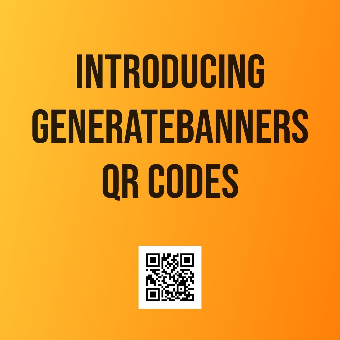 Oh, is that a QR code on a GenerateBanners image??

Yep yep it is, it's live to support all your crazy use cases.

Document verification, conference badge...