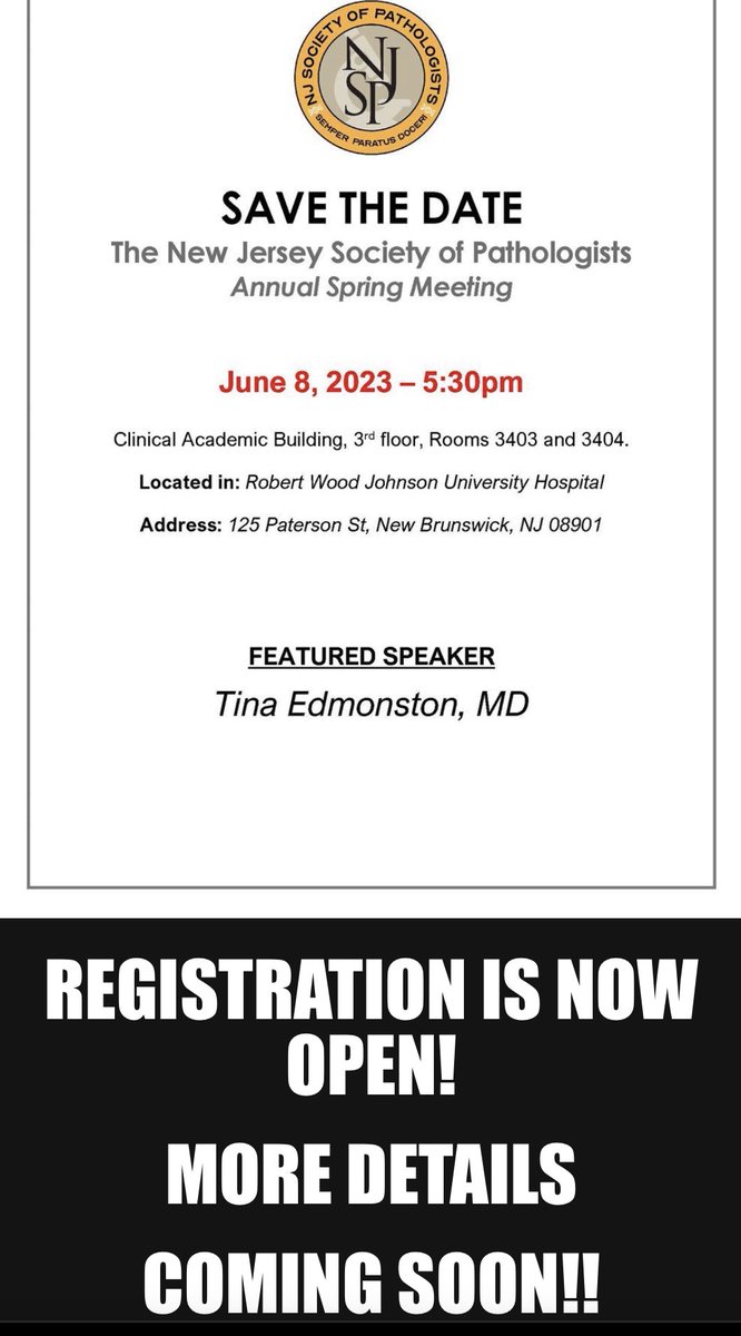 NJ Society of Pathologists tweet media