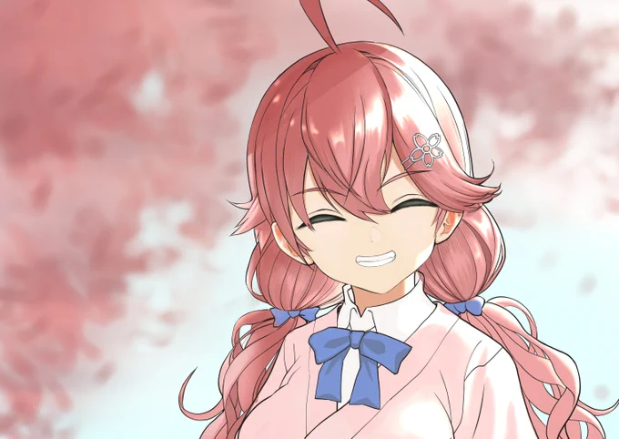 毎年周年イラストが思いどうりいかなくて執念イラストになってる……まだ途中#miko_Art 