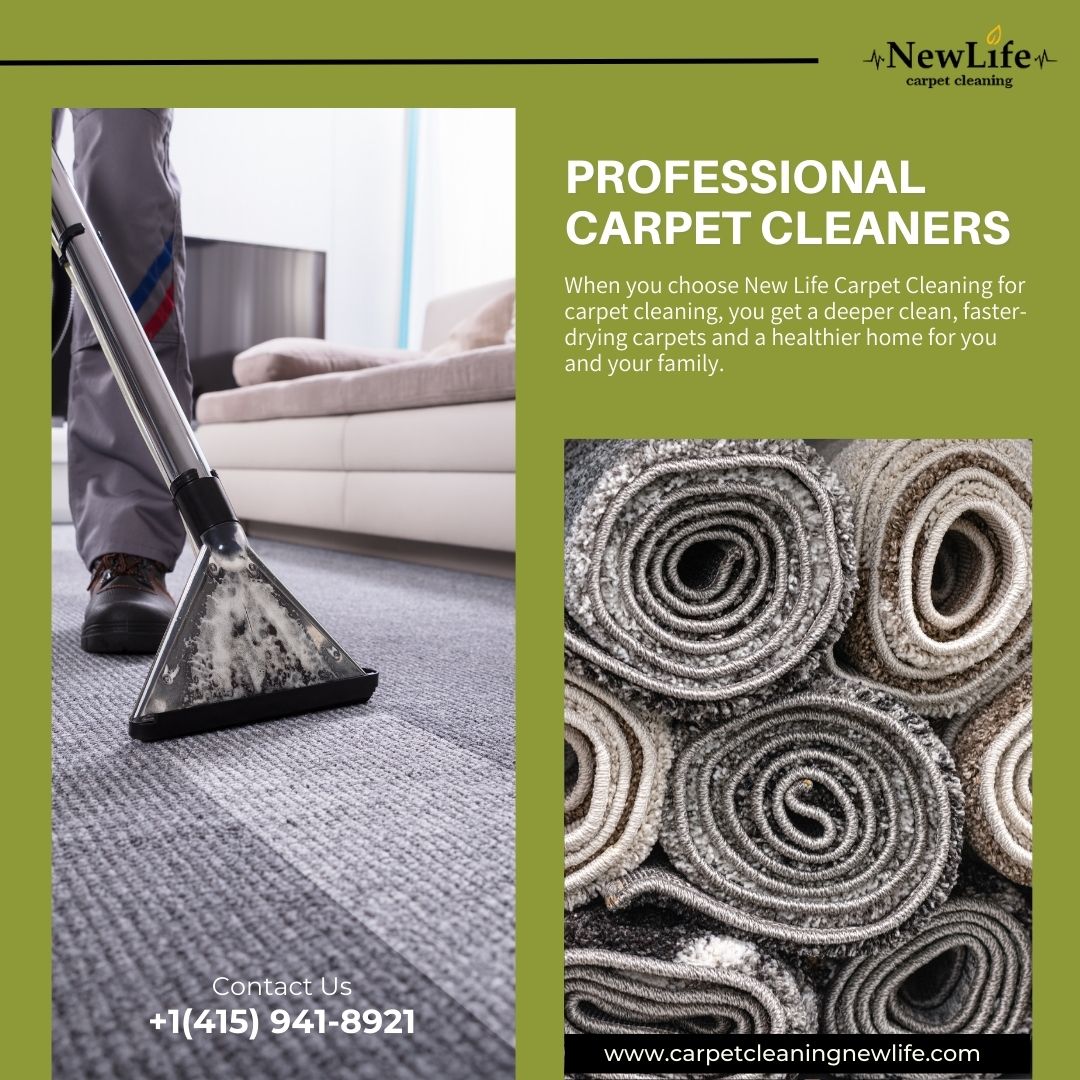 Professional #CarpetCleaners 
When you choose New Life Carpet Cleaning for carpet cleaning, you get a deeper clean, faster-drying carpets and a healthier home for you and your family.
Get a Free Estimate - carpetcleaningnewlife.com
Call Now - 1 (415) 941-8921
#carpetcleaningservice