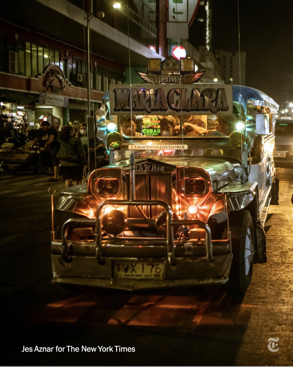 nytimes's tweet image. They're loud, they're colorful, and they're known in the Philippines as "the kings of the road." Iconic vehicles called "jeepneys" carry millions of Filipinos through city streets each day.

But the government wants them replaced with a more modern option. nyti.ms/3LdSlML