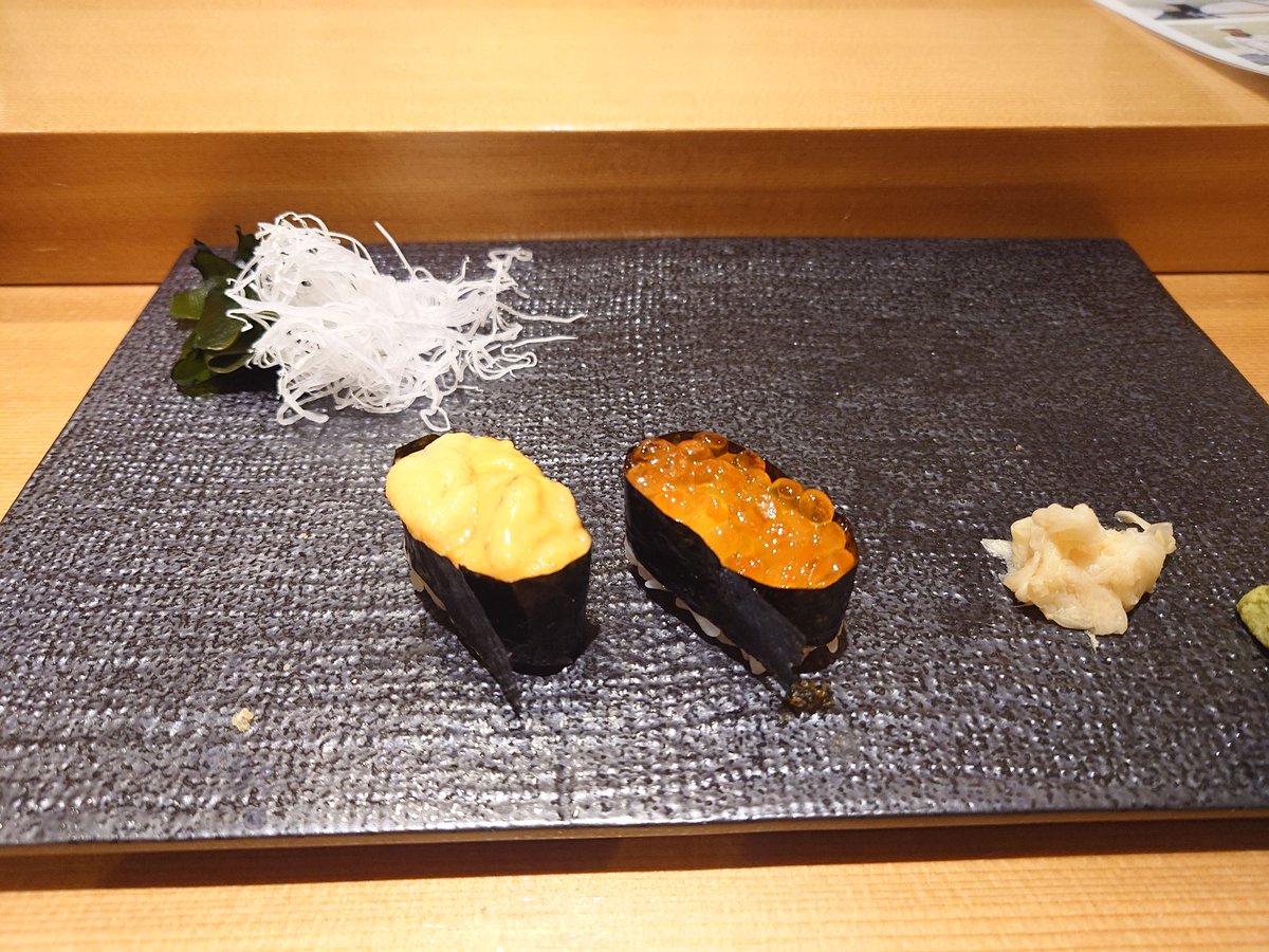 ウニとイクラをいただきます✨