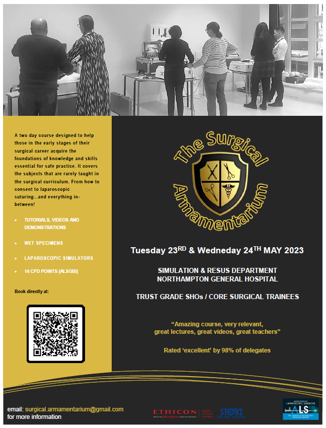 Sign up to our next course at: eventbrite.co.uk/e/surgical-arm…