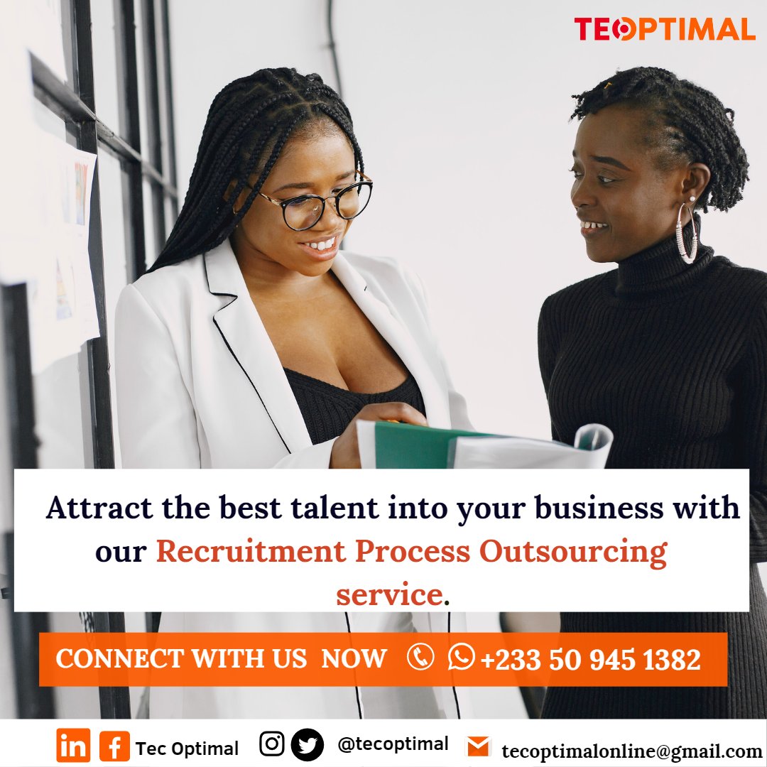 tecoptimal's tweet photo. Connect with @tecoptimal to secure suitable candidates who will deliver excellent results to drive your overall business strategy through Talent Acquisition.
You are welcome to subscribe to our Recruitment Process Outsourcing service.
#explore #tecoptimal #recruitment https://t.co/32IZdJCafW