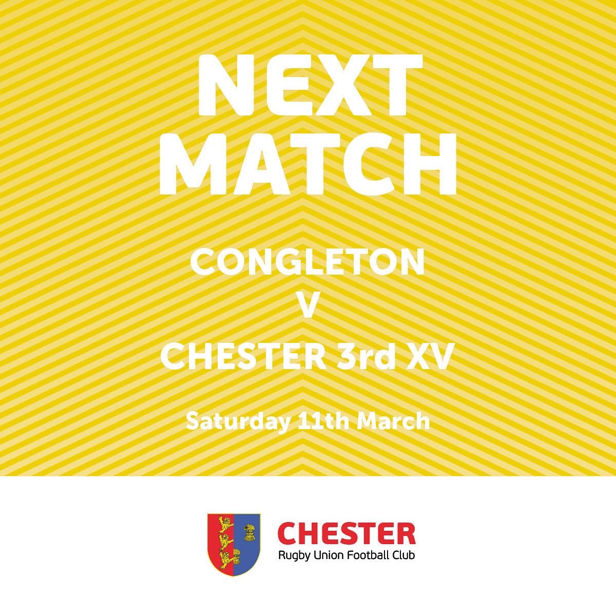 SATURDAY AWAY FIXTURES🏉 #Your Second XV and Third XV will be travelling away this weekend. 

Good luck on the road guys.

#rugby #away #fixtures #senior #teams #chester #rufc #rugbyunion

<a href="/RugbyHoppers/">Preston Grasshoppers</a> 
<a href="/congletonrufc/">Congleton RUFC</a>