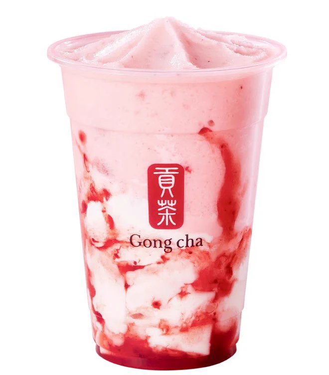 とろぷる食感！？ゴンチャよりいちご杏仁ミルクティー新発売♪