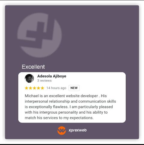 xprexweb's tweet photo. We're thrilled to receive such a wonderful review from our client Geridoc! At Xprexweb, we pride ourselves in delivering top-notch web development services with exceptional communication and interpersonal skills. Contact us today for your web development needs. https://t.co/u9t5BzEDgZ