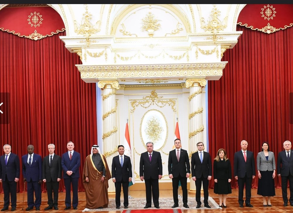 CyprusinRussia's tweet photo. HE Ambassador Kypros Giorgallis presented today his Credentials to HE the President of the Rep. of Tajikistan Mr Emomali Rahmon. Reaffirmed CY- TJK mutual willingness for the advancement of bilateral and multilateral cooperation. https://t.co/xzbXr89acl