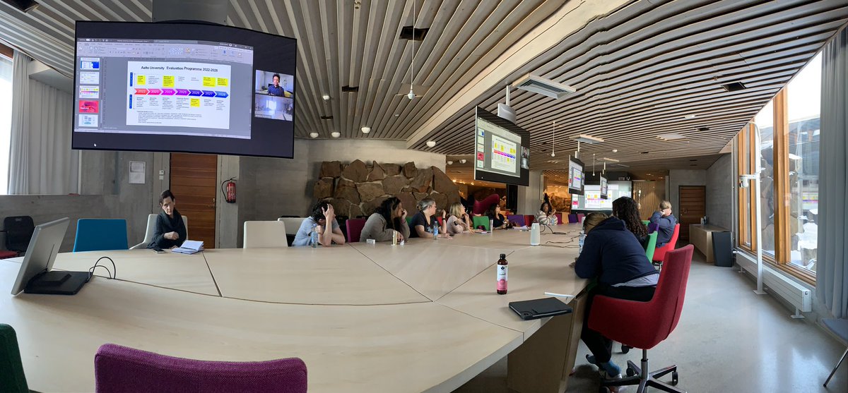 Today (live! right now!) HIED 744/844 is meeting with <a href="/JeromeRickmann/">Jerome Rickmann</a> and Rediet Abebe at <a href="/AaltoUniversity/">Aalto University</a>. We are learning about internationalization and strategic planning efforts at Aalto (<a href="/FeleciaElana/">Felecia Commodore</a> you’re here with us in spirit!!)