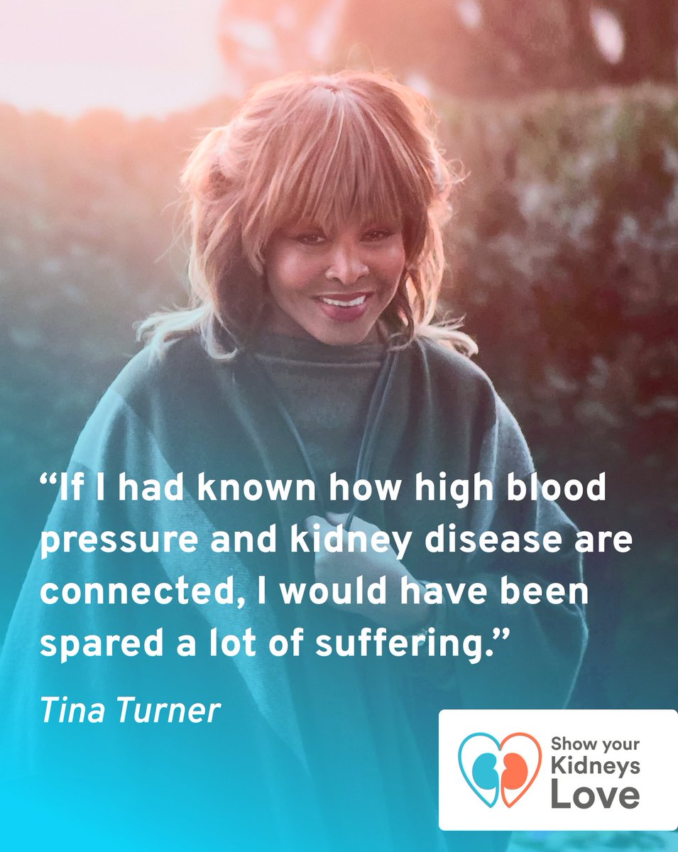 ERAkidney's tweet photo. 📣 On #WorldKidneyDay read the patient testimony of #TinaTurner in the #ShowYourKidneysLove campaign!     

Read it here:  https://t.co/v1Tp2RfPle

@EKHA_EU https://t.co/0MeuJw3YHw