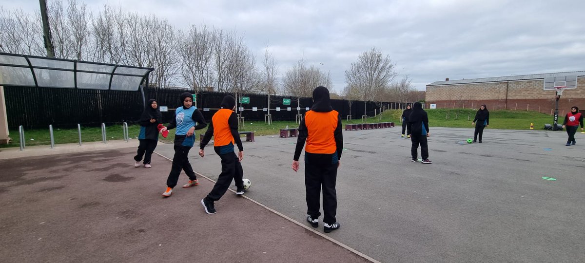 Thank you to Sagwati and Sully from <a href="/pnecommunity/">Preston North End Community and Education Trust</a> for delivering interactive and fun after-school Football sessions. Pupils enjoying the Talent ID sessions which give them an opportunity to develop their skills further #girlsfootball #Pne