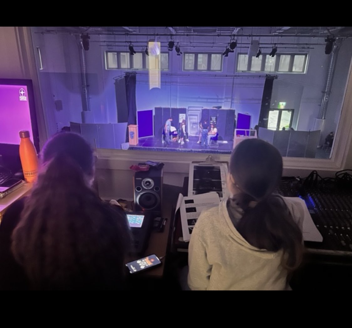 LanfrancAcademy's tweet image. LIGHTS, CAMERA, ACTION 🎬🎭! Our drama production has been a huge success this week! We love to see our students developing in confidence and showing their creative side. View from the lighting and sound booth! Congrats to all involved 🥳! #drama #developingconfidence