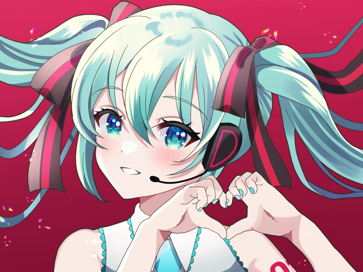 初音ミク 「𝓛𝓞𝓥𝓔#ミクの日 #ミクの日2023 」|emmaのイラスト