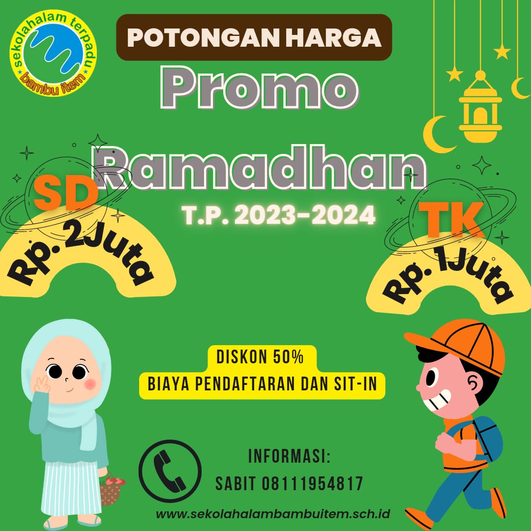 SA_BambuItem's tweet photo. Masih ada promo untuk pendaftar di bulan Ramadhan, hubungi 0811 1954 817 https://t.co/e4iYSC3keL