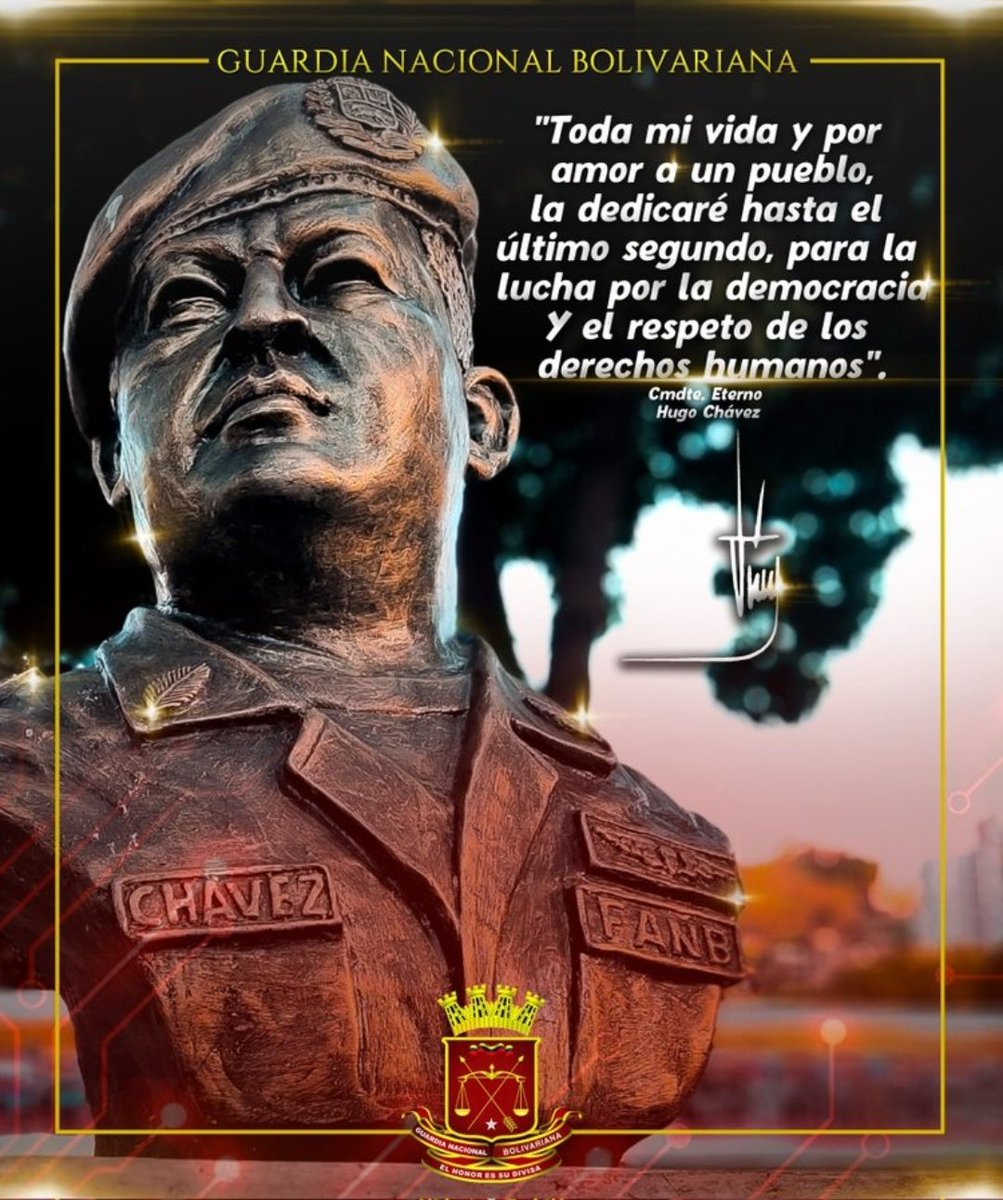 #9Mar pensamiento de nuestro Comandante Supremo y Eterno Hugo Rafael Chávez frías #ChávezSiempreChávez .@GNB_Sucre