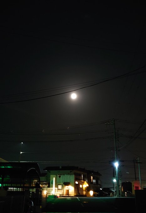 月がきれいな夜のムーンリバー🌝 