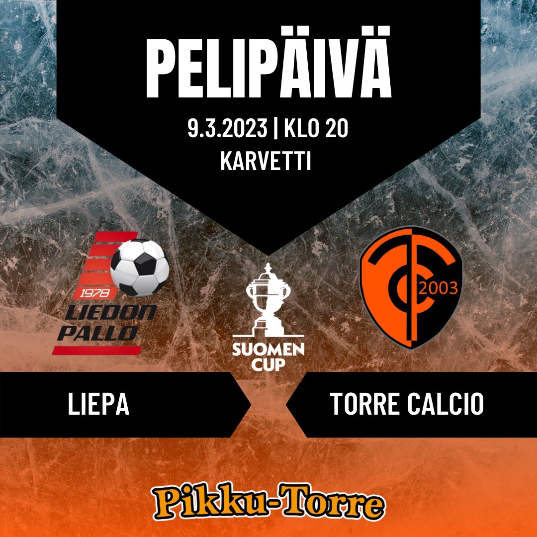 TorreCalcio's tweet photo. PELIPÄIVÄ! 🧡🖤 @SuomenCup #TorreCalcio #tasauskierros https://t.co/5ngNJbl7PF