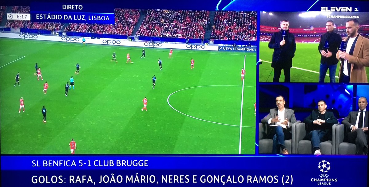 botelho_oscar's tweet photo. https://t.co/h2Ki7fPfK5 Emissão especial @ElevenSports_PT em directo no estúdio para antevisão e todo o rescaldo com análise táctica 🔍 do apuramento @SLBenfica para os Quartos de Final da #ChampionsEleven #UCL #SLBBRU https://t.co/gOqq1FZfvL