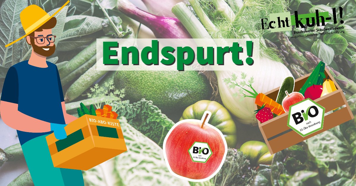 ECHTKUHL's tweet photo. Es ist #Endspurt und ihr habt noch bis 1.4. Zeit, eure Beiträge einzureichen. Überprüft alles noch ein letztes Mal: Gibt's einen Bezug zu #Bio? Habt alles verschickt, was zum Projekt gehört? Wenn ja, dann heißt es nur noch: Daumen drücken und abwarten! 🐮
#EchtKuhl #BMEL https://t.co/PegKqp1Pfk
