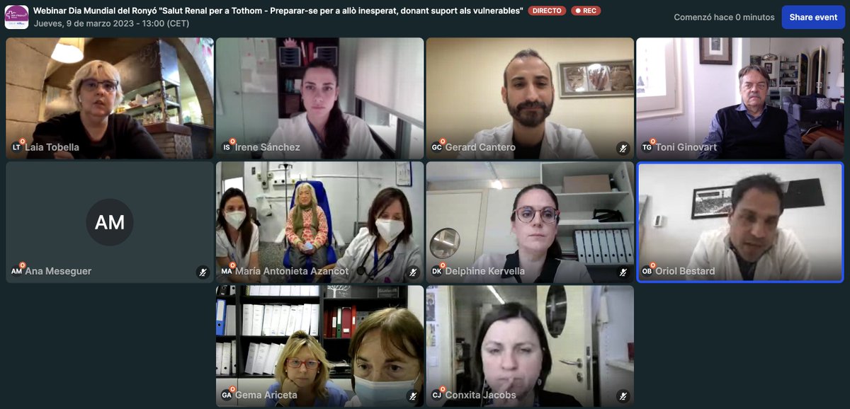 vallhebron's tweet photo. Arrenca el webinar amb motiu del #DiaMundialRonyó amb la benvinguda del Dr. @OriolBestard, cap del Servei de Nefrologia de l'Hospital #VallHebron, que assegura que "és una oportunitat per fer actualització sobre com avança el coneixement de la malaltia renal". https://t.co/NiR8oeQrti