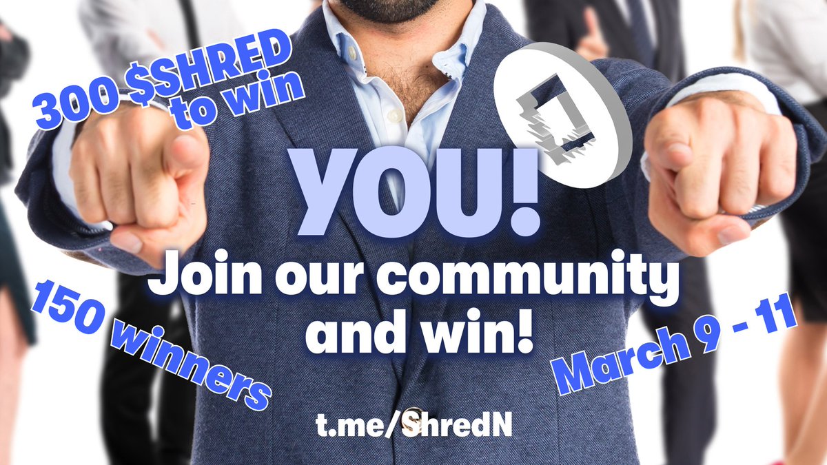 ShredN (@shrednprotocol) on Twitter photo 🌸#ShredN Open Arms Gala - 4🌸
You are specially invited to join our community!!!
☃️Big chance to grab the 300 $SHRED (2 SHRED for 150 winners)☃️
 ⏳Mar 9 - Mar 11
Rules:
🪄Follow <a href="/ShredNProtocol/">ShredN</a>
 🪄Join t.me/ShredN
🪄Comment #BUIDLSHRED
#events 🌸#ShredN Open Arms Gala - 4🌸
You are specially invited to join our community!!!
☃️Big chance to grab the 300 $SHRED (2 SHRED for 150 winners)☃️
 ⏳Mar 9 - Mar 11
Rules:
🪄Follow <a href="/ShredNProtocol/">ShredN</a>
 🪄Join t.me/ShredN
🪄Comment #BUIDLSHRED
#events