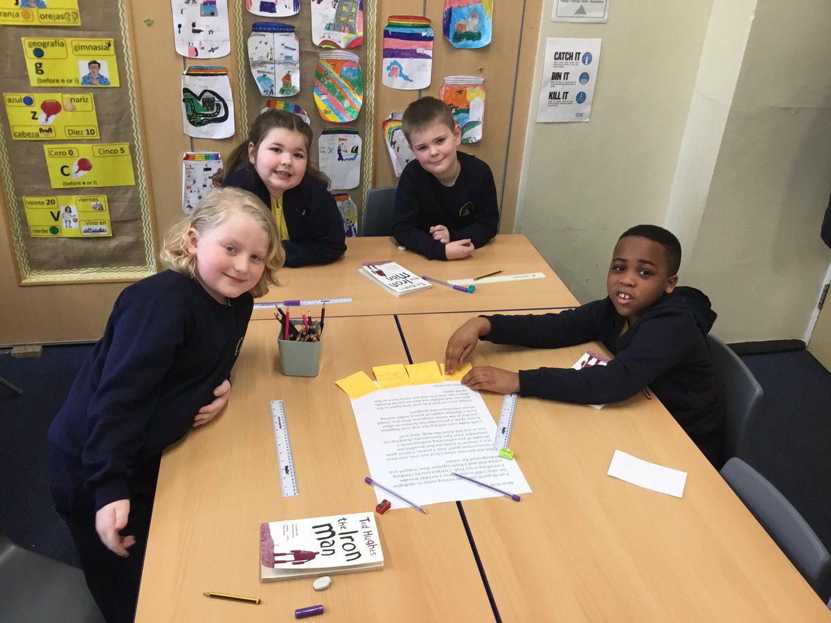 MissSweeney91's tweet photo. We have just received a letter from Hogarth.. what will The Iron Man do? Will he forgive Hogarth and become his friend or will he destroy Hogarth’s home? We are planning our response for tomorrow’s lesson 🦾 @PinehurstP #PinehurstEnglish #TheIronMan https://t.co/hFgdZb3dfm