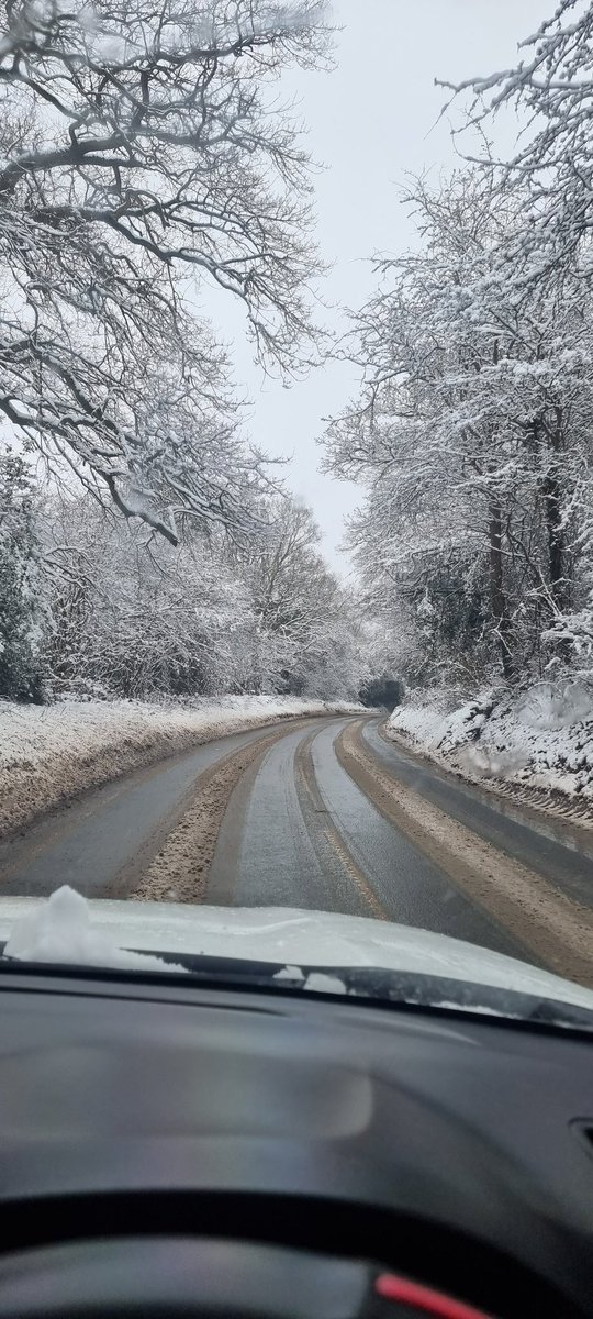 What a beautiful scenery on my way home from work ❄️❄️❄️