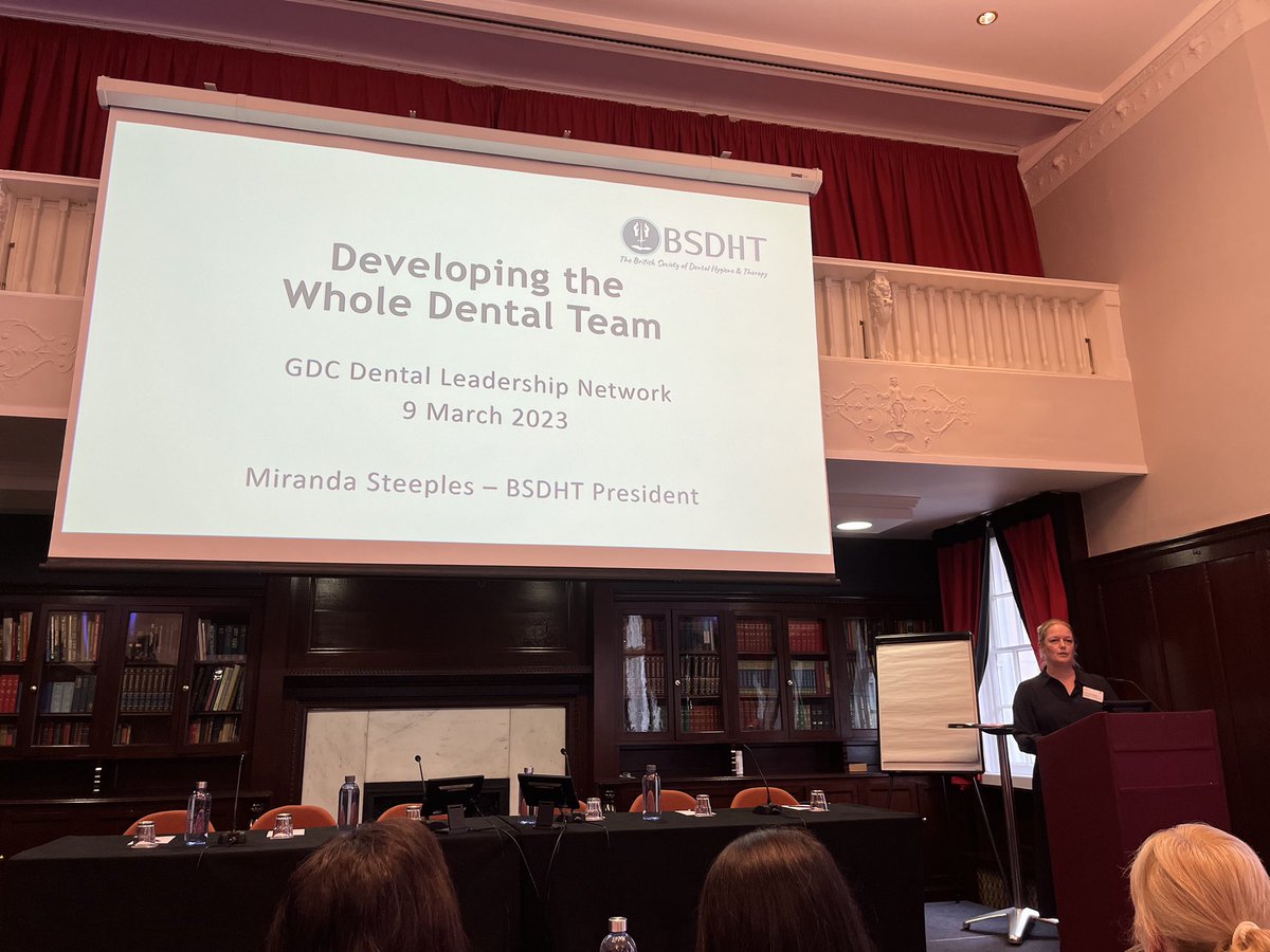 The <a href="/BSDHTUK/">The BSDHT</a> are delighted to be invited to present at the #DentalLeaders event run by the #GDC2023. Our <a href="/PresidentBSDHT/">BSDHT President</a> is speaking for us all 👏🏼