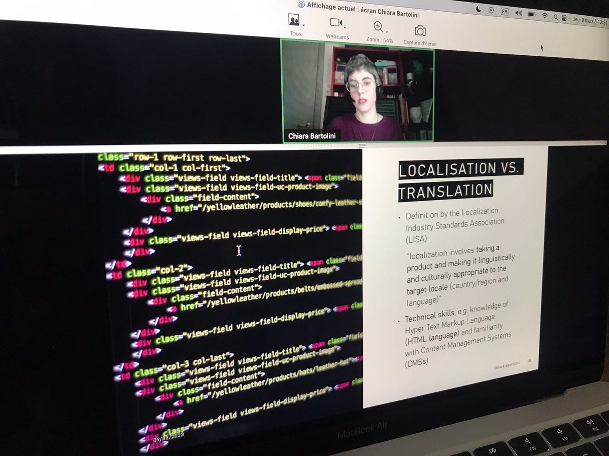 aMistral's tweet image. Fascinating webinar by @justcornflake  about The art of web localisation and SEO! Thank you for this talk 🙏🏻 #CIOL