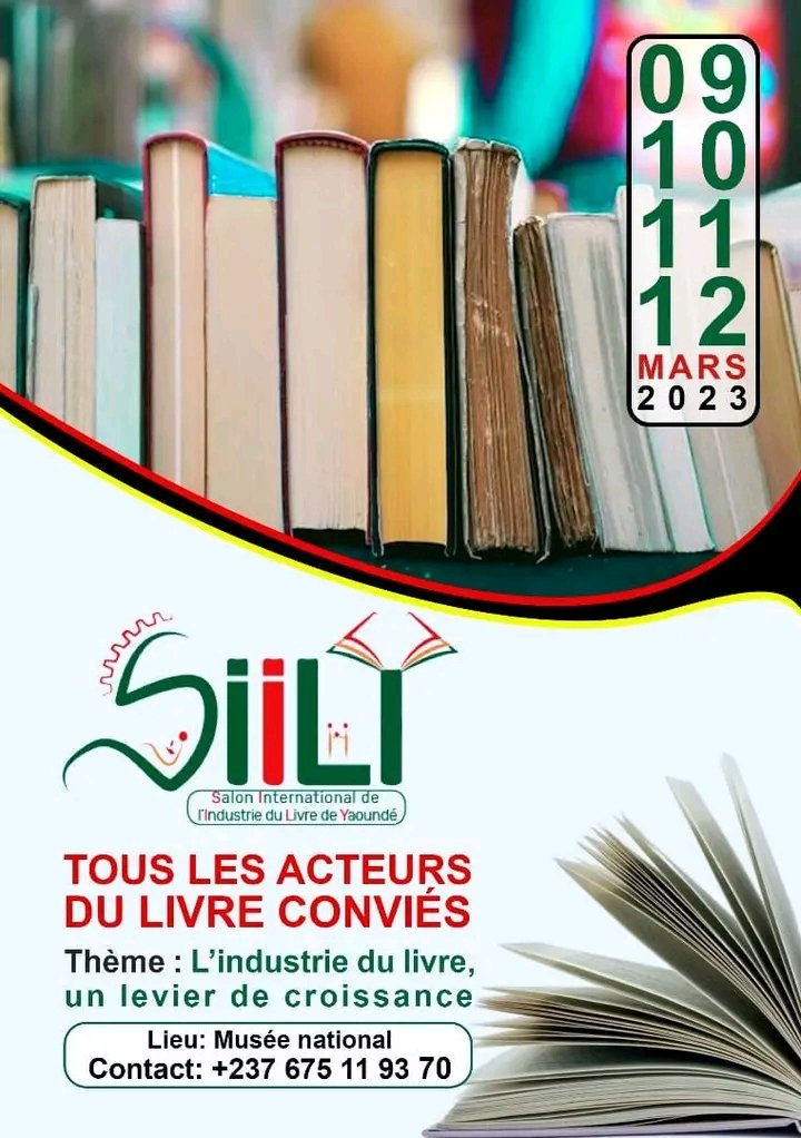 La première édition du SALON INTERNATIONAL DE L'INDUSTRIE DU LIVRE DE YAOUNDÉ (SIILY) débute ce jour, jusqu'au 12 mars 2023, au musée national, dès 10h
Courage aux organisateurs 🙏

Que vive le livre ! 🙏