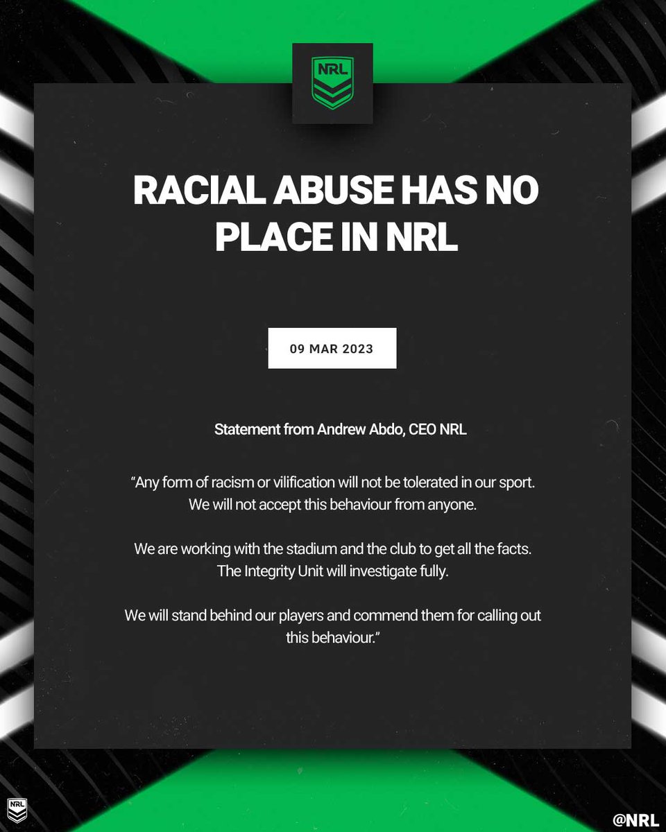 NRL tweet media