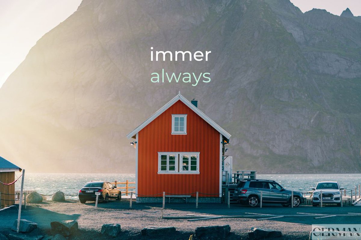 ForeignFuture's tweet photo. Do you know how to use „immer“? https://t.co/nlYChBoP5S