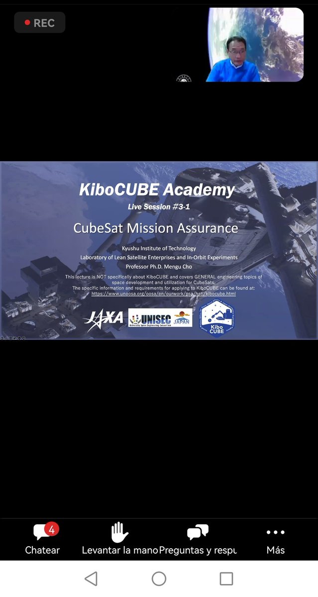 KiboCUBE Academy CubeSat Mission Assurance 🇯🇵 #AccSpace4All My focus: Nanotechnology for Satellites 🛰️